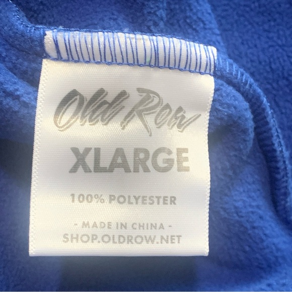 Old Row Quarter Zip Fleece Pullover Sweatshirt Royal Blue Men’s XL NWT - Picture 8 of 10